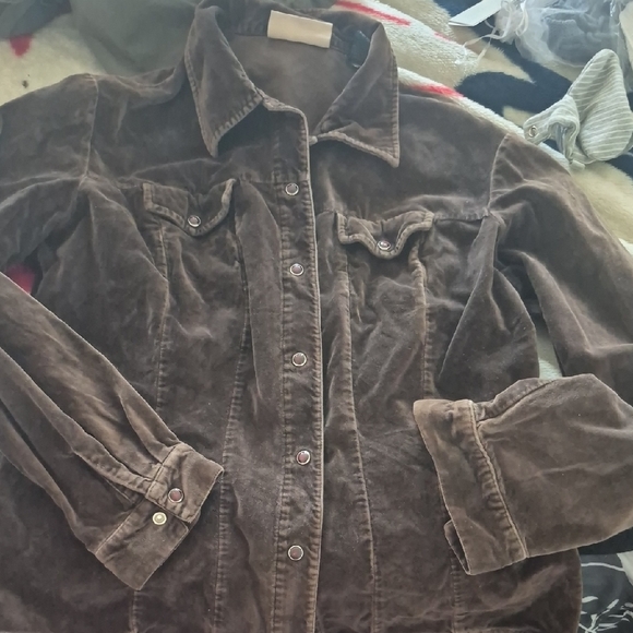 Express Jackets & Blazers - Vintage Express Brown Corduroy Jean Jacket